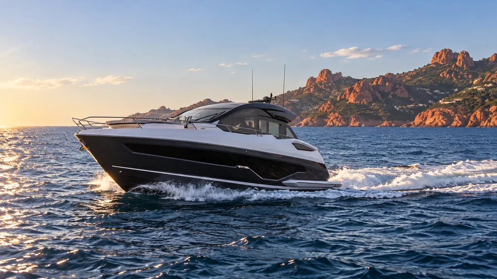 Sunseeker Predator 55 exterior near Théoule