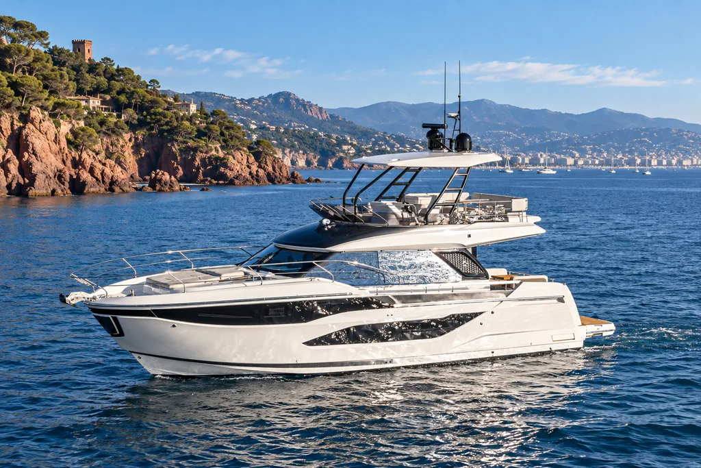 PRESTIGE F4.9 exterior near Théoule-sur-Mer